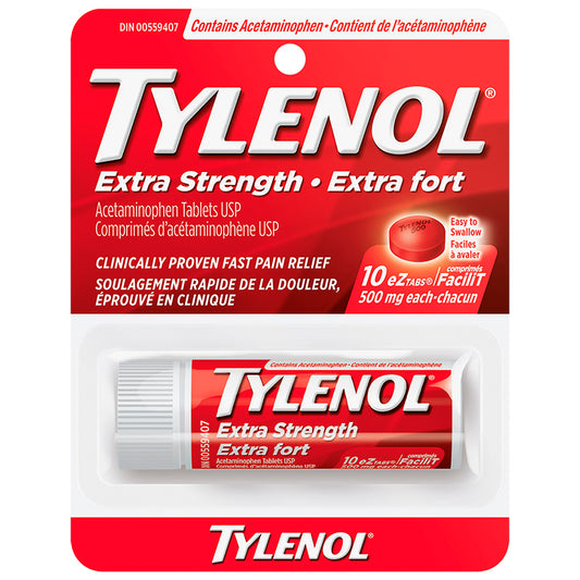 Tylenol Adult Extra Strength Acetaminophen 500Mg 10Ez Tabs