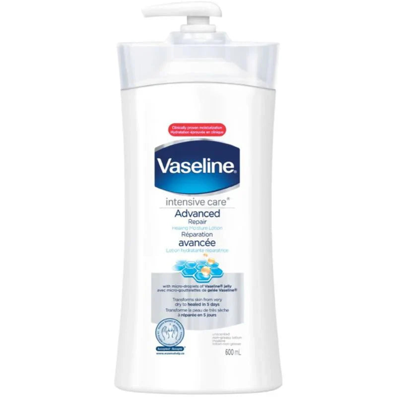 VASELINE INTENSIVE CARE LOTION ADVANCED REPAIR 600ML