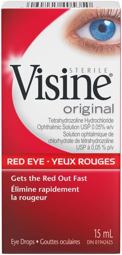 VISINE ORIGINAL RED EYE RELIEF. GETS THE RED OUT FAST 15ML