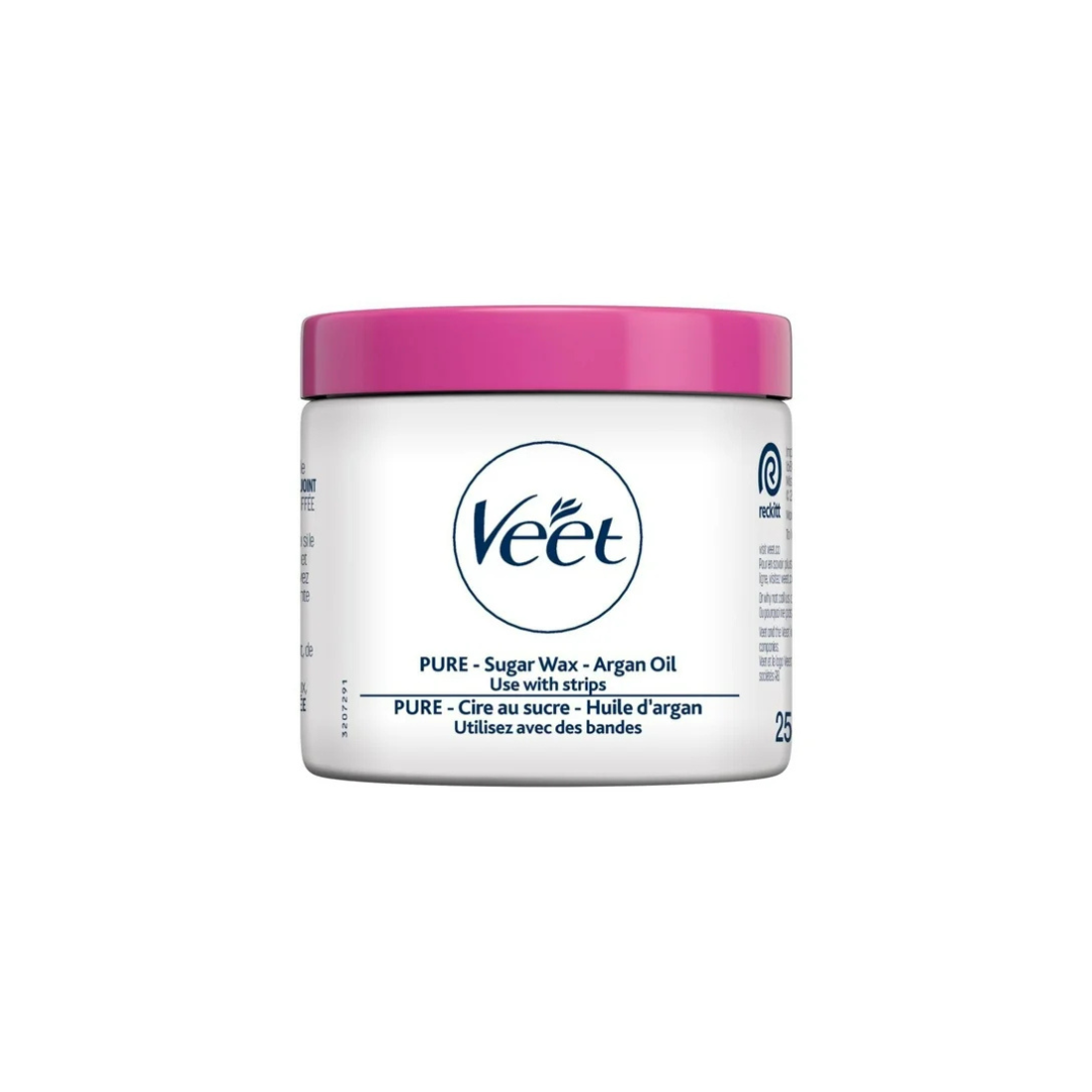 Veet® PURE Sugar Wax Kit for Body & Face with Argan Oil, 250 mL, 250mL