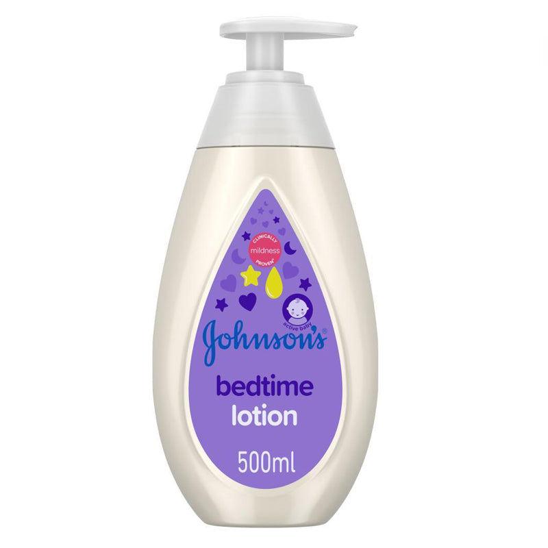 JOHNSON & JOHNSON BEDTIME LOTION PROVEN TO HELP BABY SLEEP 500ML PUMP