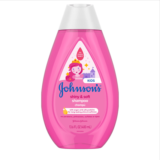 JOHNSON & JOHNSON SHAMPOO FOR CHILDREN MADE WITH ARGON OIL, WHICH ENHANCES NATURAL SHINE